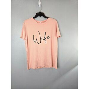 Ring Box Women's T-Shirt Women's XL Blush Pink Wife Graphic Tee Honey Moon Cozy